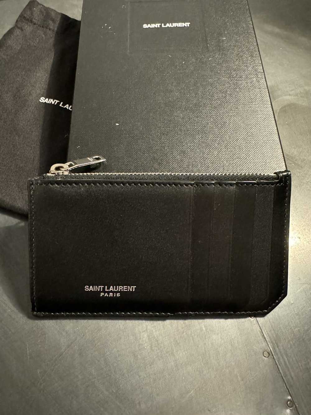 Saint Laurent Paris Saint Laurent Leather Zipped … - image 3