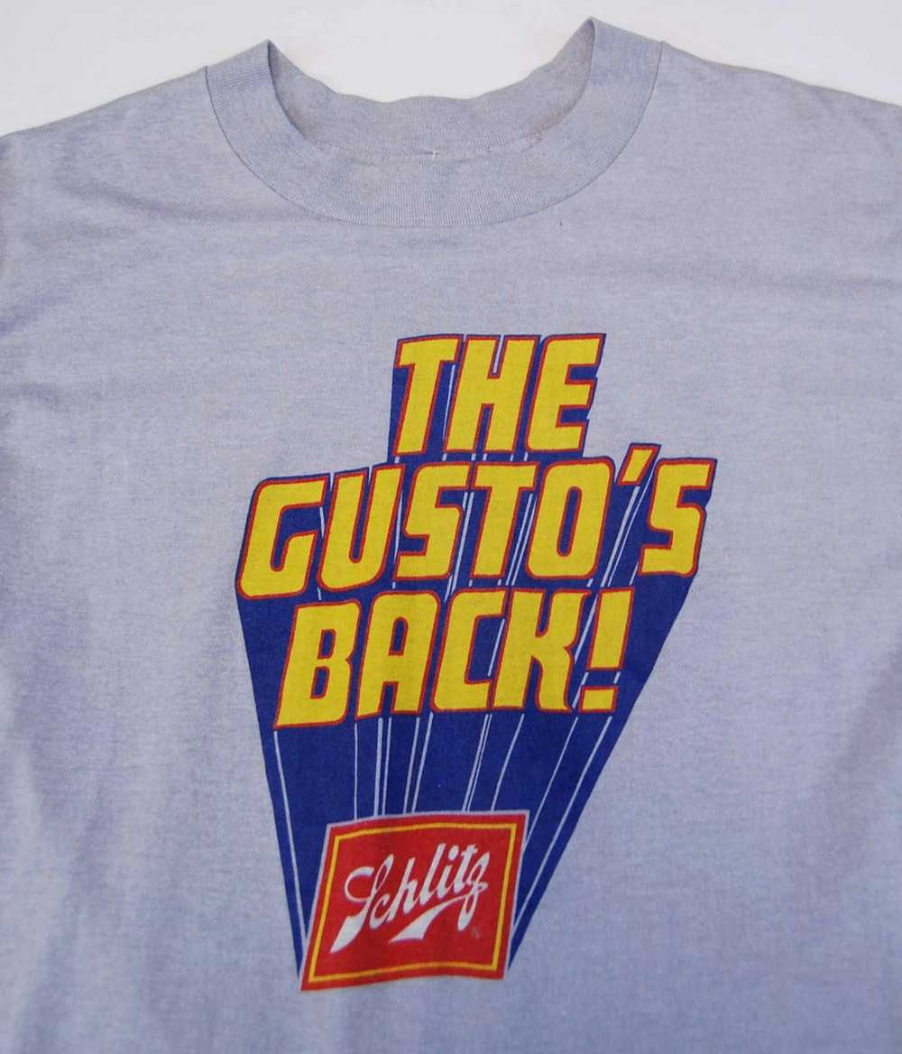 Vintage 80’s Schlitz Beer tee - image 5