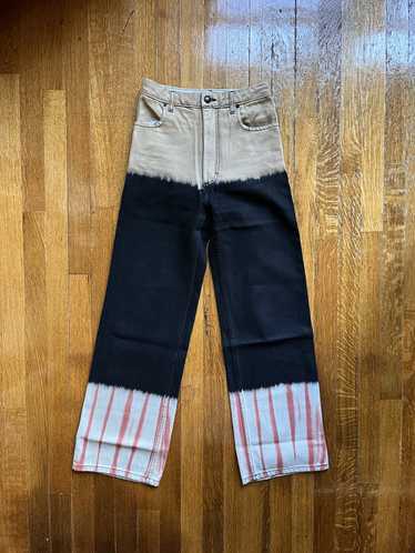 Eckhaus Latta Eckhaus Latta Tie-Dye Wide Leg Jeans