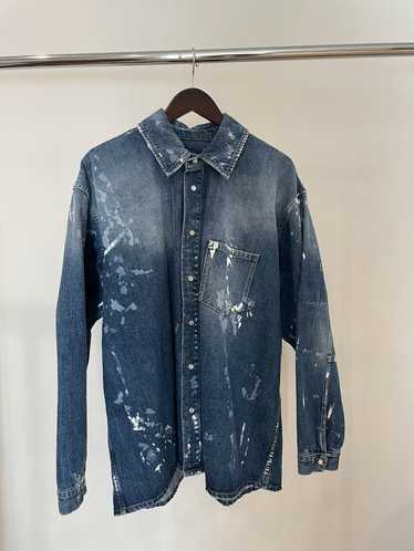 Martine Rose MARTINE ROSE DENIM SPLATTER OVERSHIRT