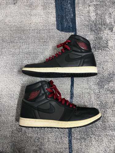 Nike AJ1 High Retro OG Black Satin Gym Red - image 1