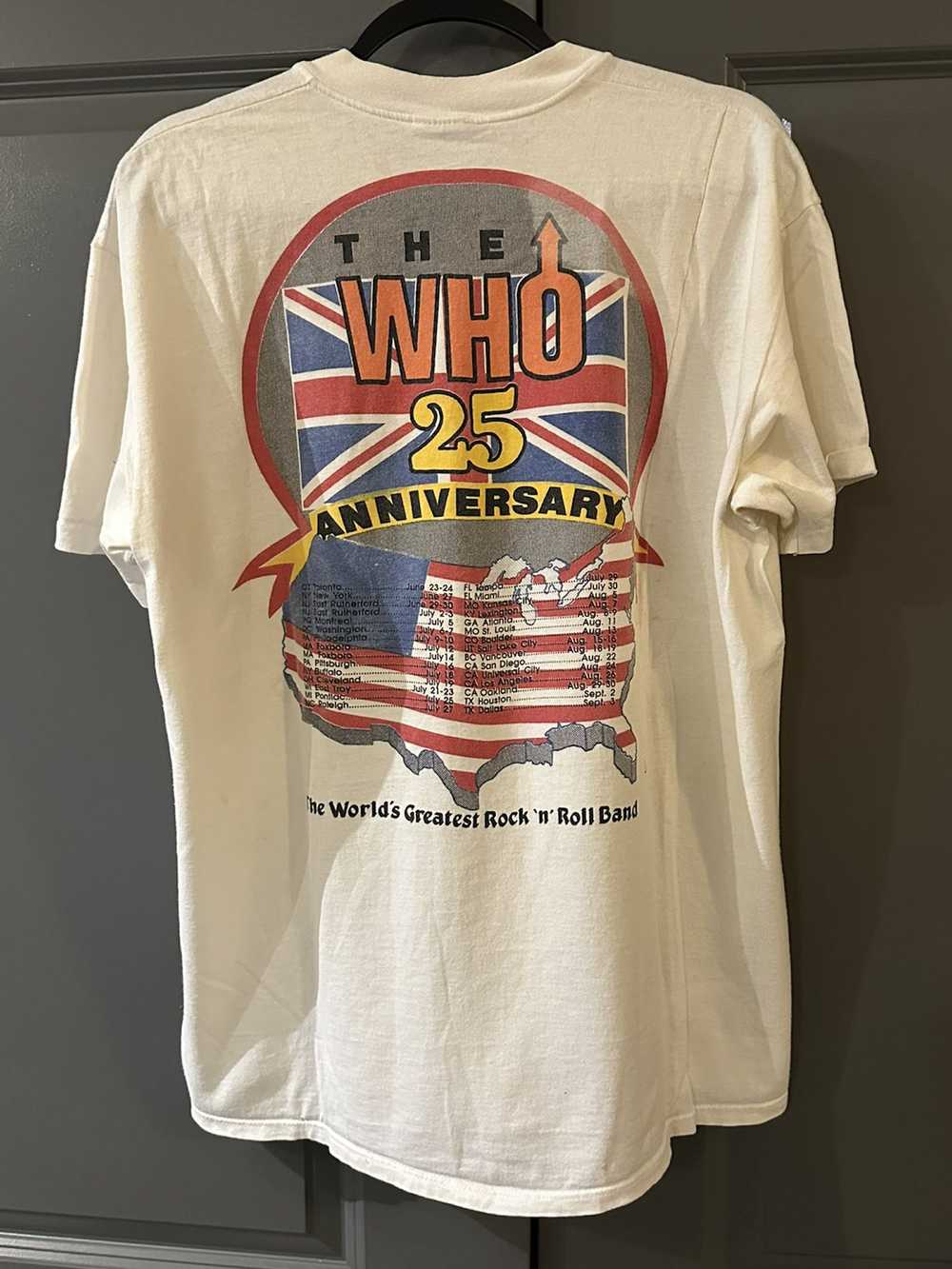 Band Tees × Grail × Vintage Vintage 1989 The Who … - image 2