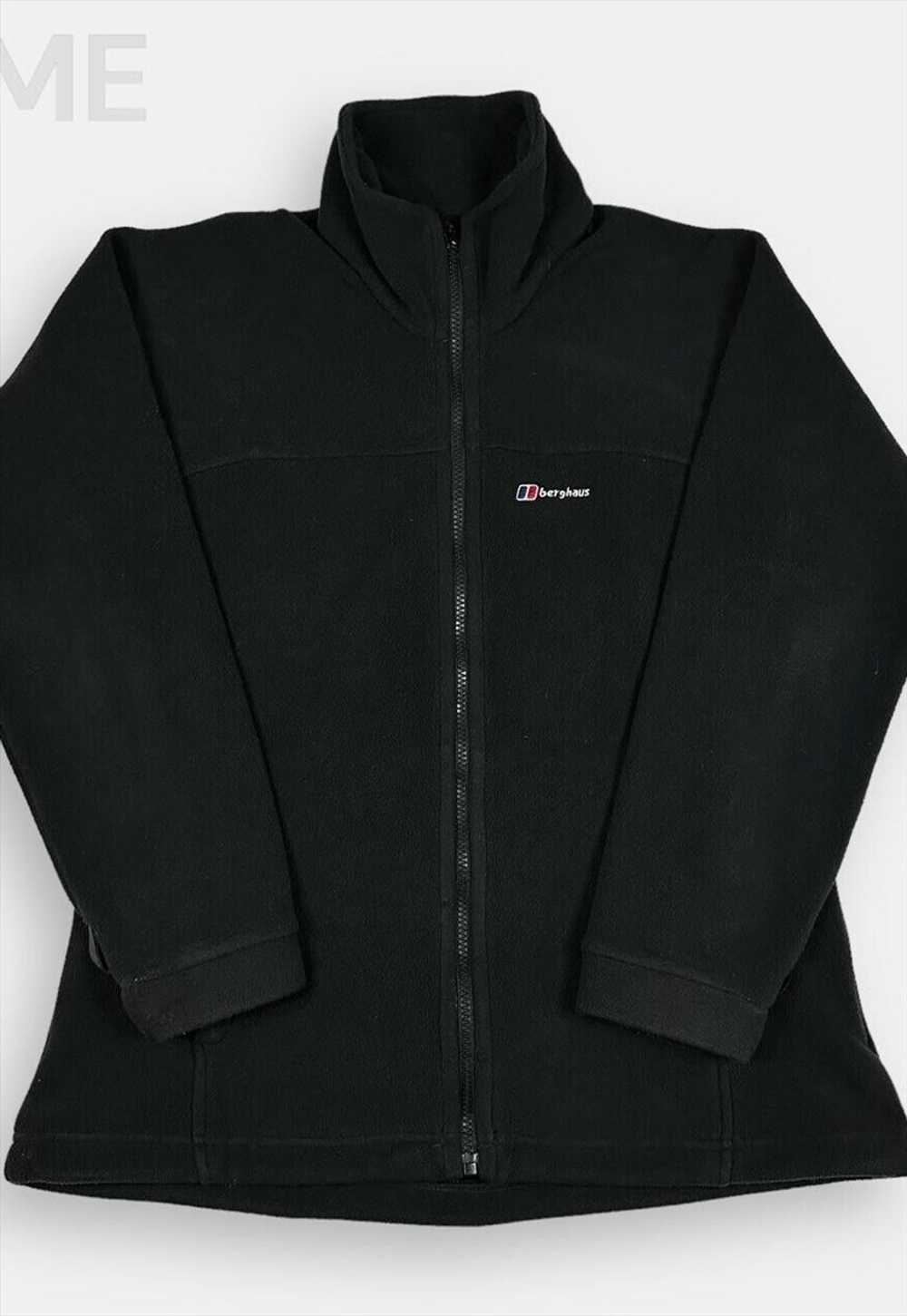 Vintage Berghaus black fleece jacket womans size … - image 1