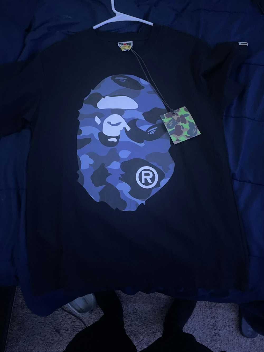 Streetwear Blue and black Bape t shirt - image 5