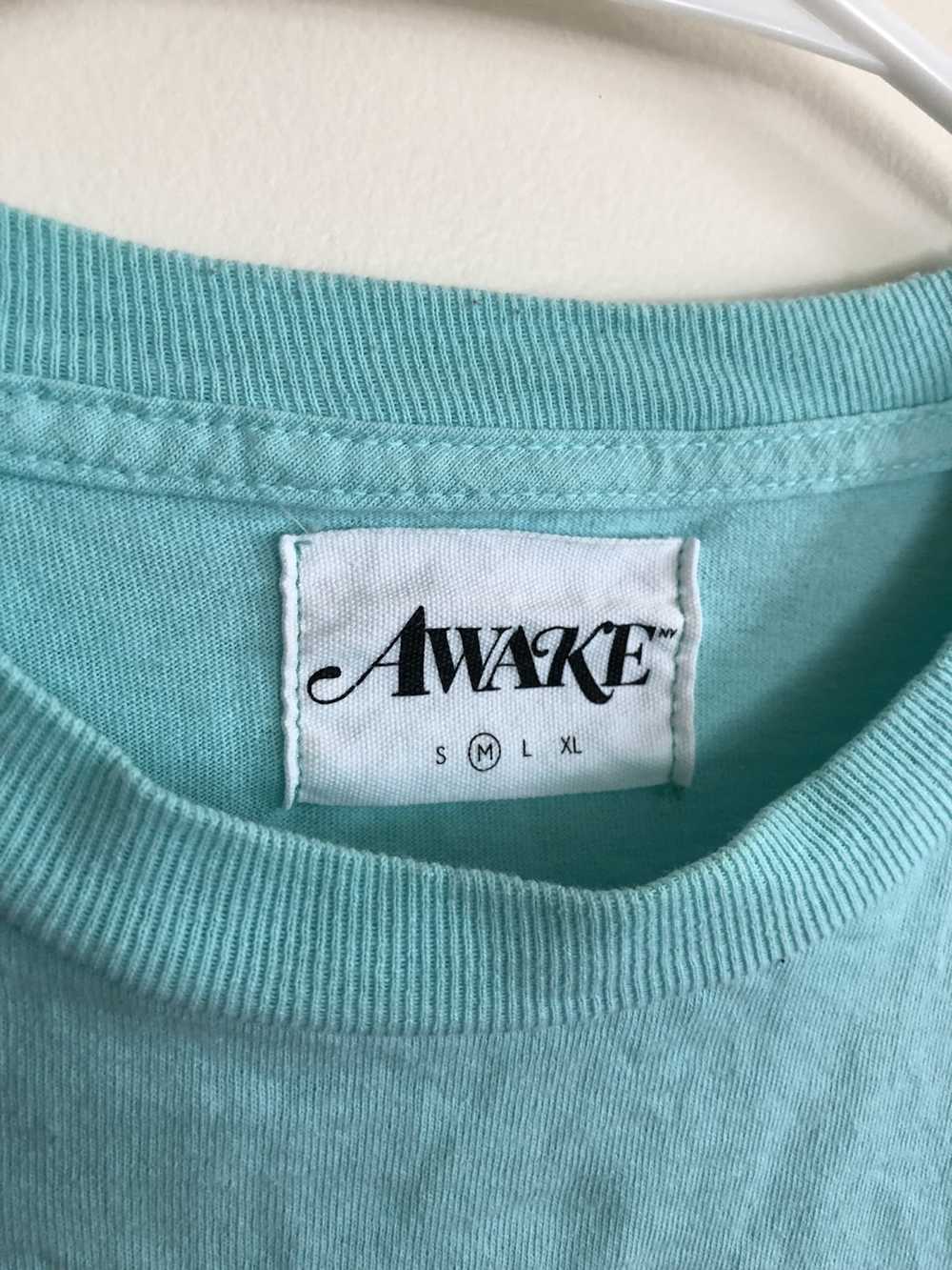 Awake Awake Foil Logo Tee Teal Tiffany Blue Green - image 3