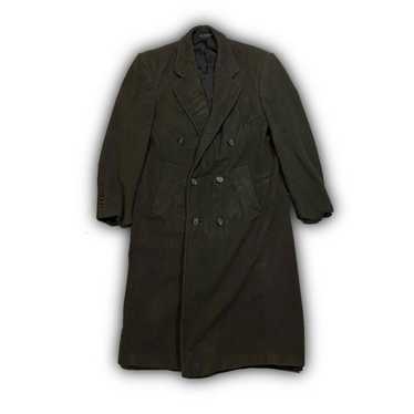 Designer 36r Dark Green Cashmere Coat - image 1