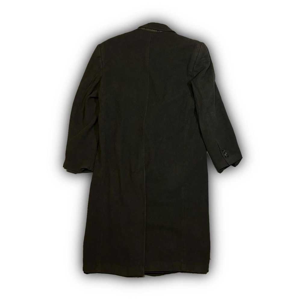 Designer 36r Dark Green Cashmere Coat - image 2