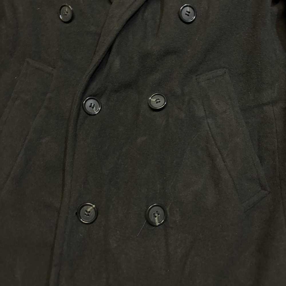 Designer 36r Dark Green Cashmere Coat - image 4