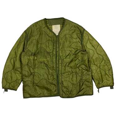 Small Vintage US Army Quilted Jacket Liners / Liner Jacket, M65 M-65  Liners, Green Quilt Coat, 1980s 1970s -  Israel