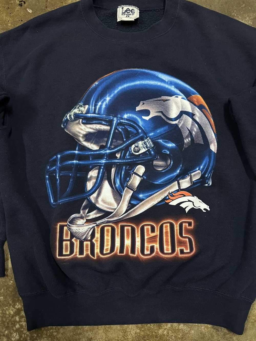 Lee × NFL × Vintage 90’s Denver Broncos Helmet Cr… - image 2
