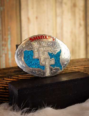 Vintage Vintage Shirley Belt Buckle - image 1