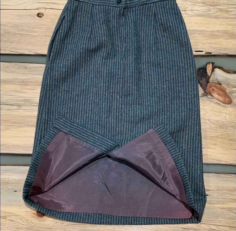 Vintage Vintage Saville Petites Wool A-line Skirt - image 4