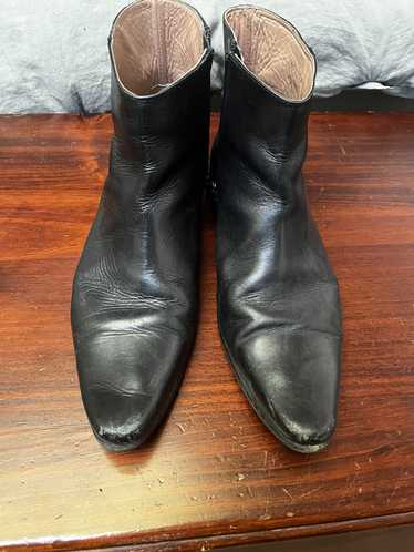 Vintage Shelly’s of London zip pointed toe boots