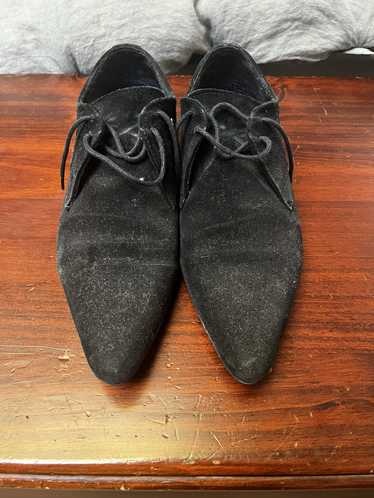 Underground Black suede underground Winklepickers