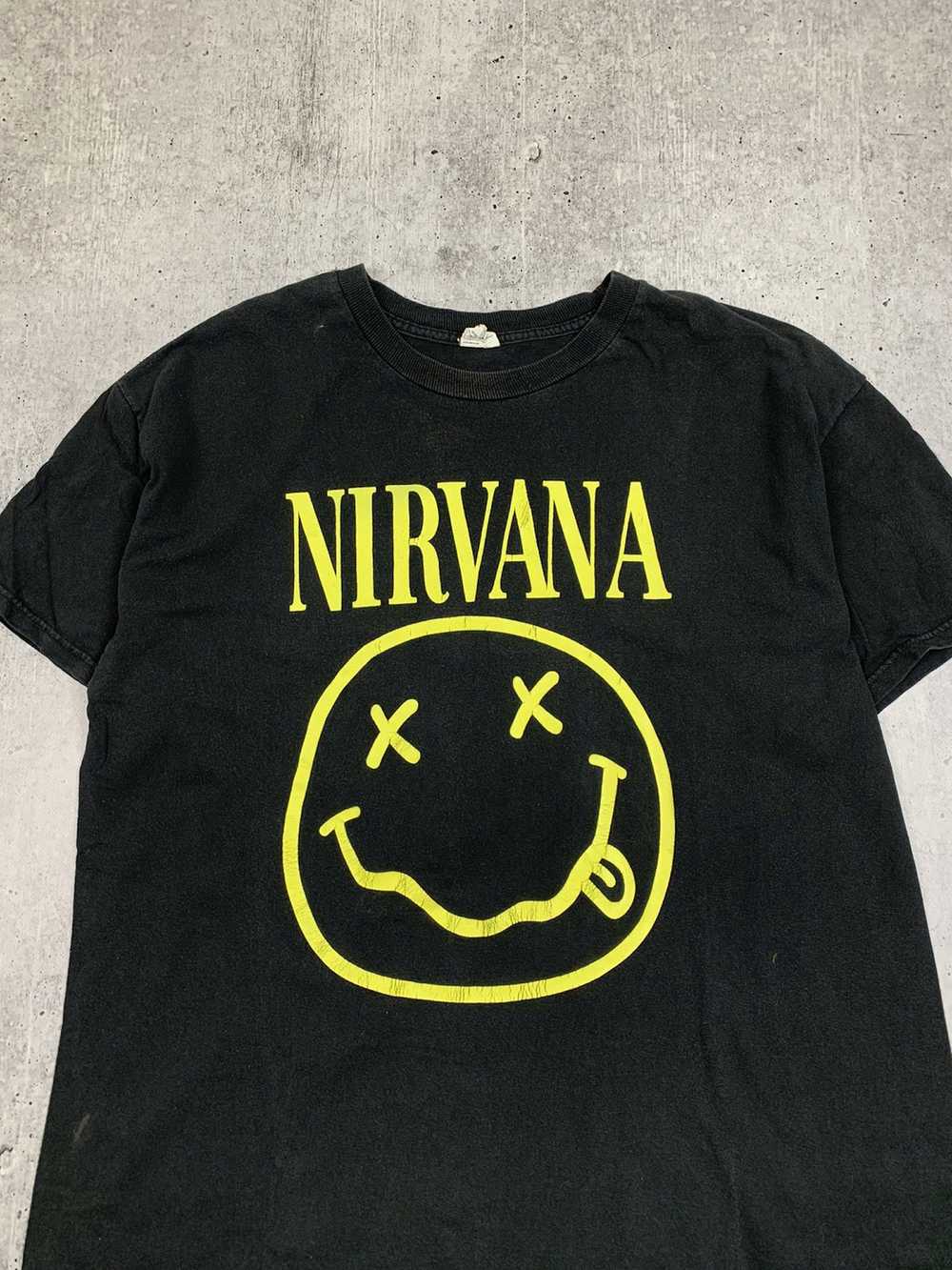 Nirvana × Rock Tees × Vintage Vintage Nirvana Smi… - image 2