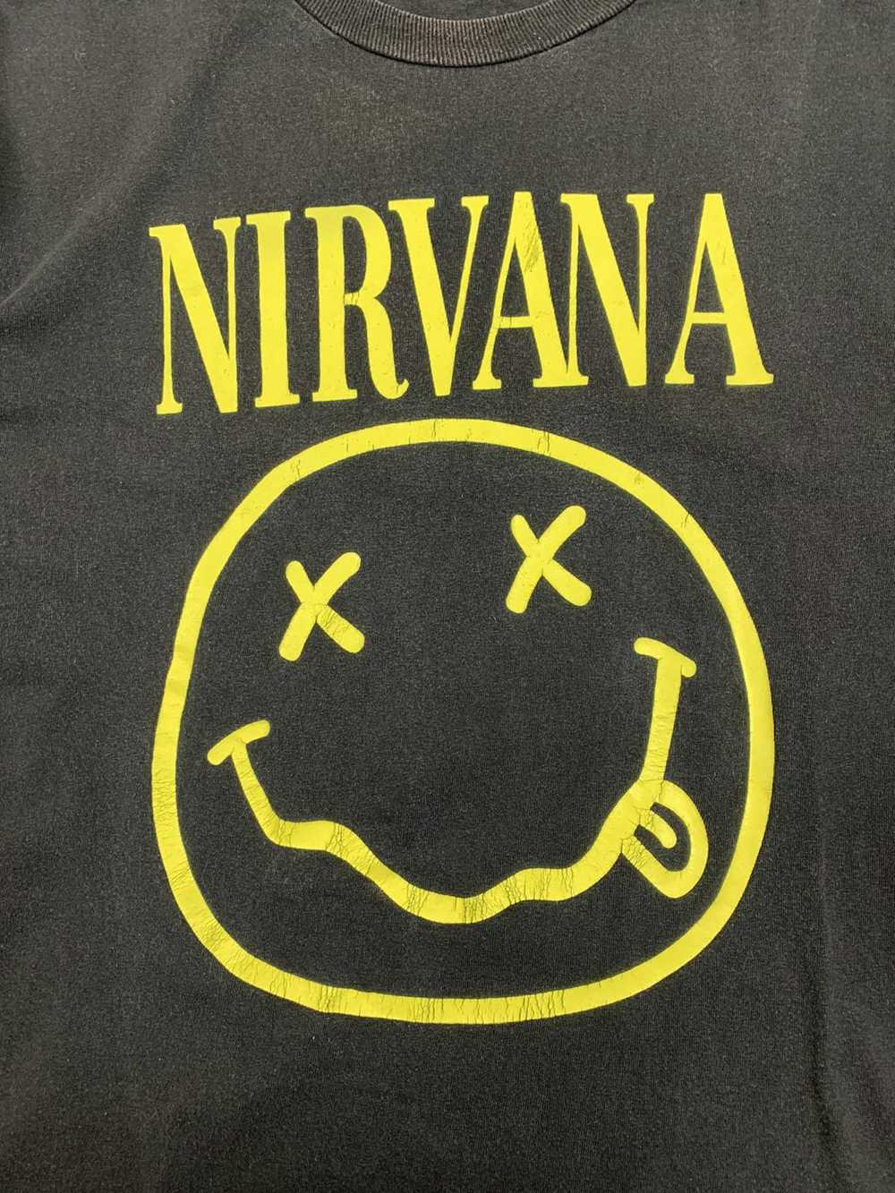 Nirvana × Rock Tees × Vintage Vintage Nirvana Smi… - image 3
