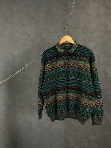 Coloured Cable Knit Sweater × Vintage Missoni sty… - image 1