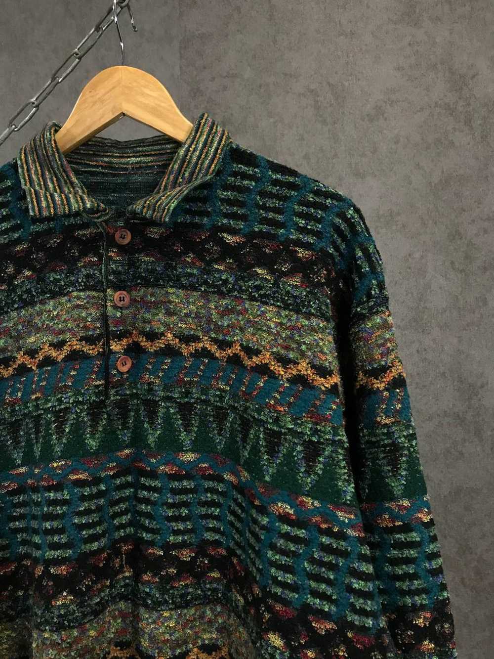 Coloured Cable Knit Sweater × Vintage Missoni sty… - image 2