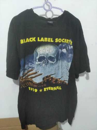 Band Tees × Vintage Vintage 90's Black Label Soci… - image 1