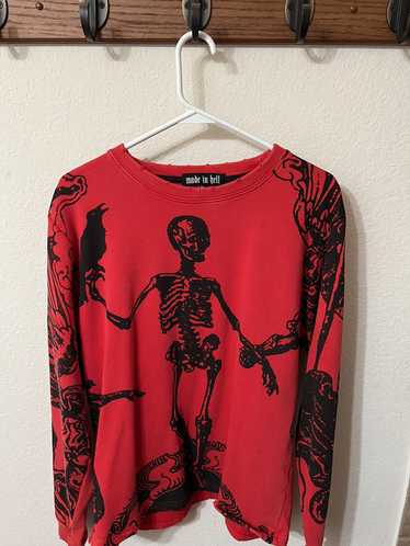 Streetwear OPTIMISTIC ADOLESCENCE - Red Skeleton S