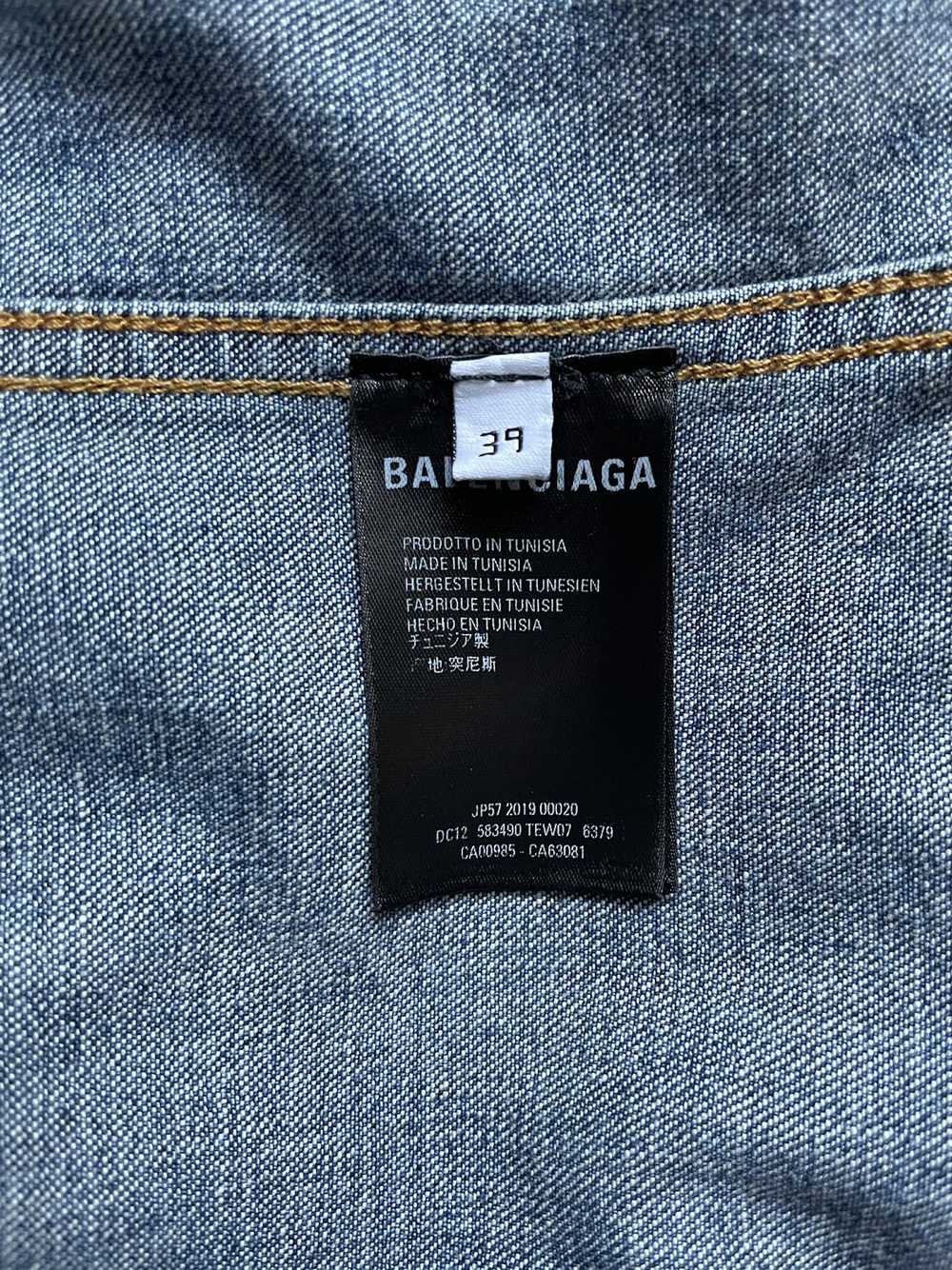 Balenciaga Balenciaga Signature Denim Logo Shirt - image 5