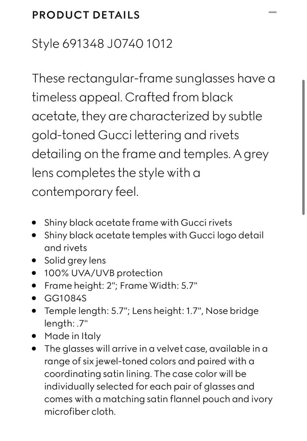 Gucci Gucci rectangular frame sunglasses - image 5