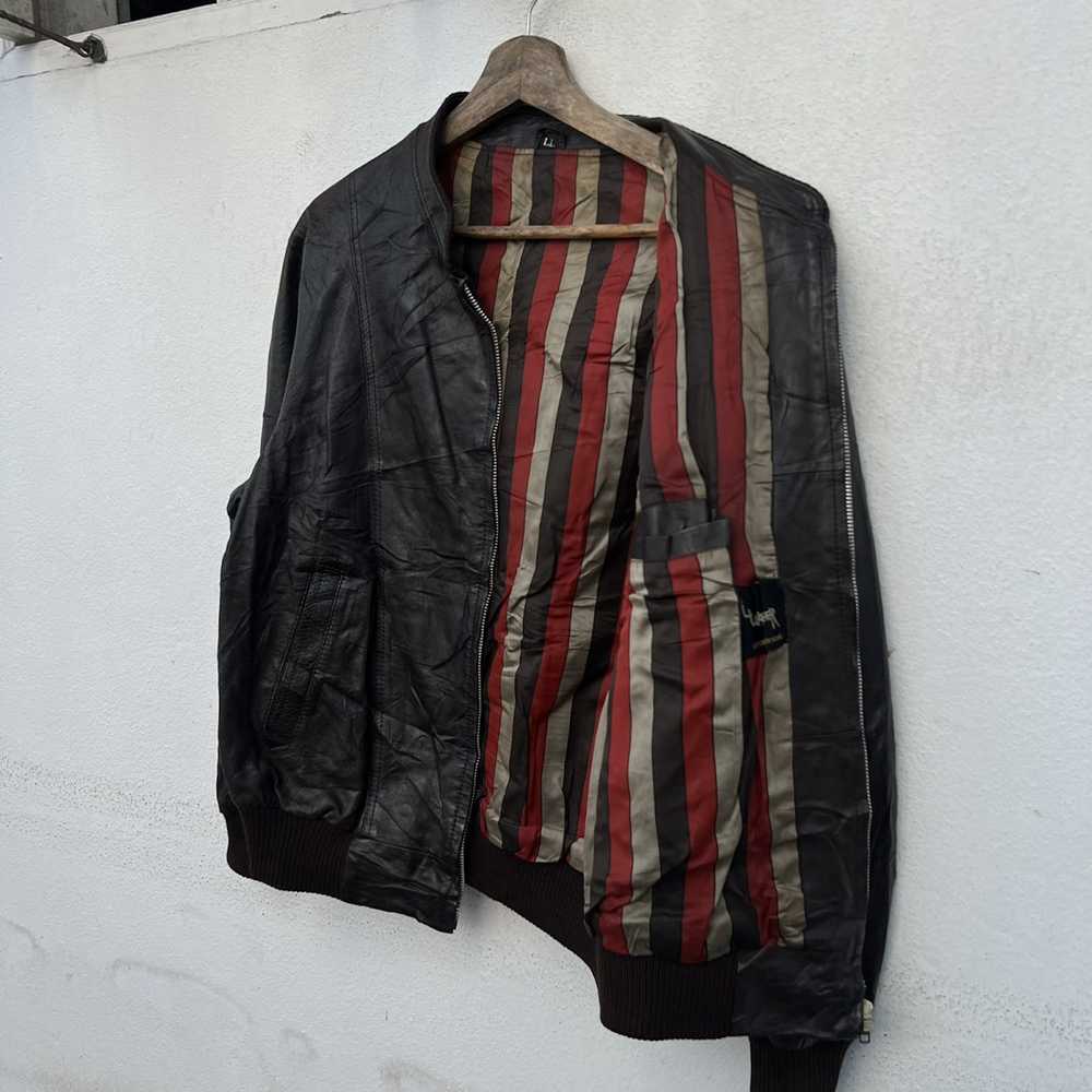 Japanese Brand × Leather Jacket RIDER JACKET ANGE… - image 10