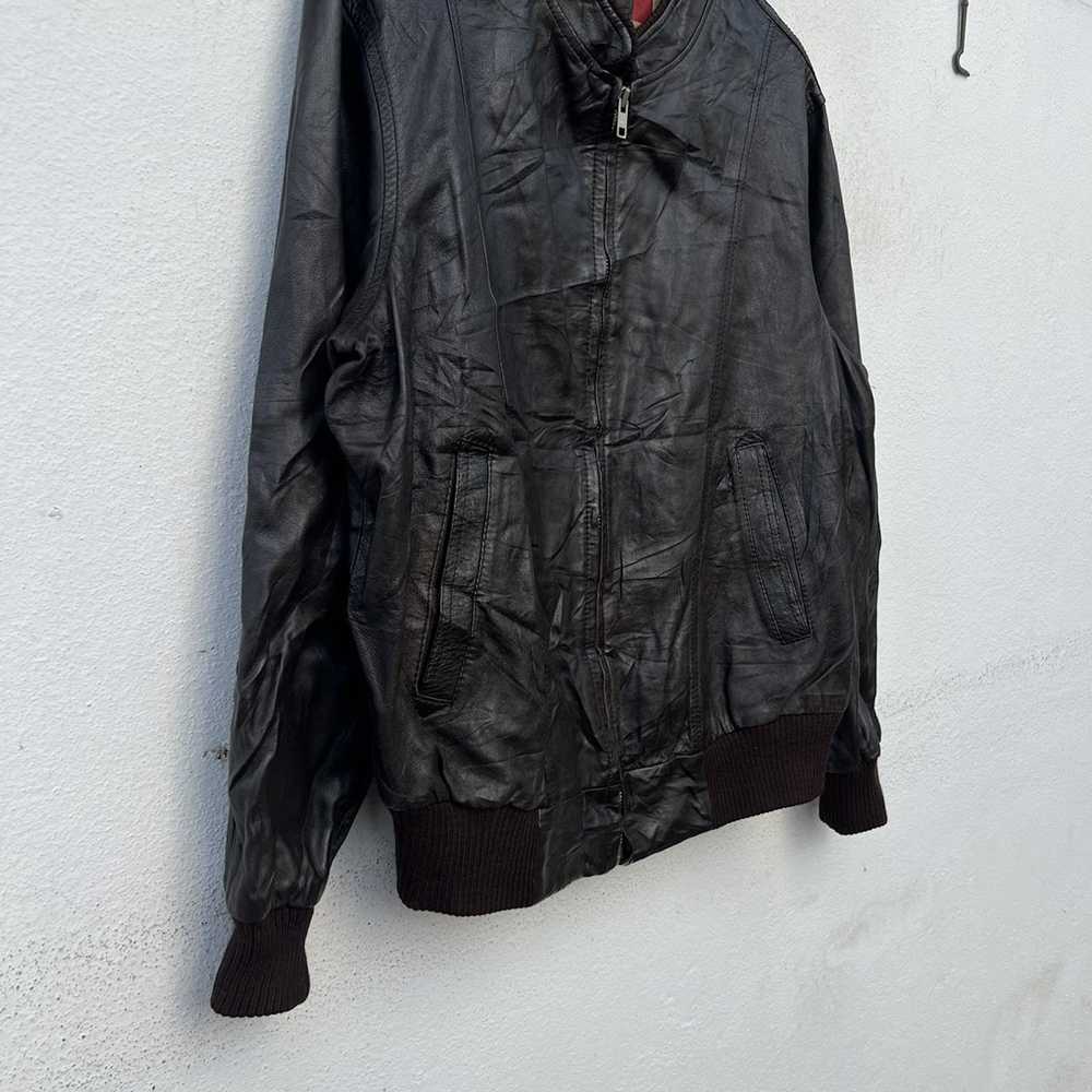 Japanese Brand × Leather Jacket RIDER JACKET ANGE… - image 4