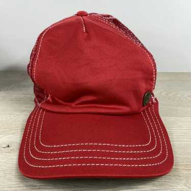 Other Red Hat Plain Hat Adult Size Red Adjustable… - image 1