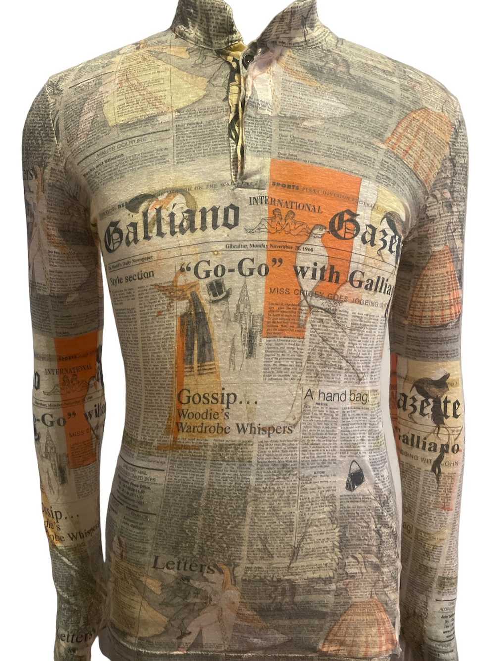 John Galliano John Galliano gazette Runway linen … - image 3