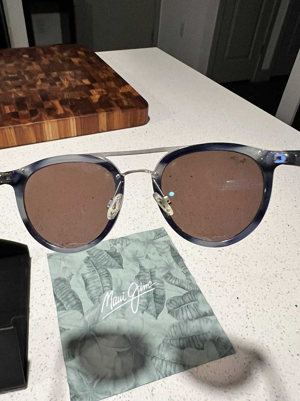 Maui Jim Maui Jim Sunglasses -Blue Frame Blue Len… - image 7