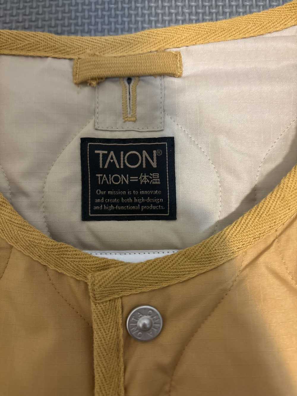 Taion × Talon Taion wave quilt liner jacket gold - image 5