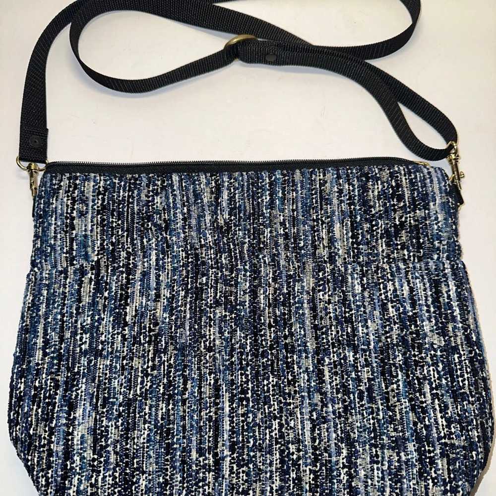 Vintage blue cloth purse - Danny K Beverly Hills - image 2