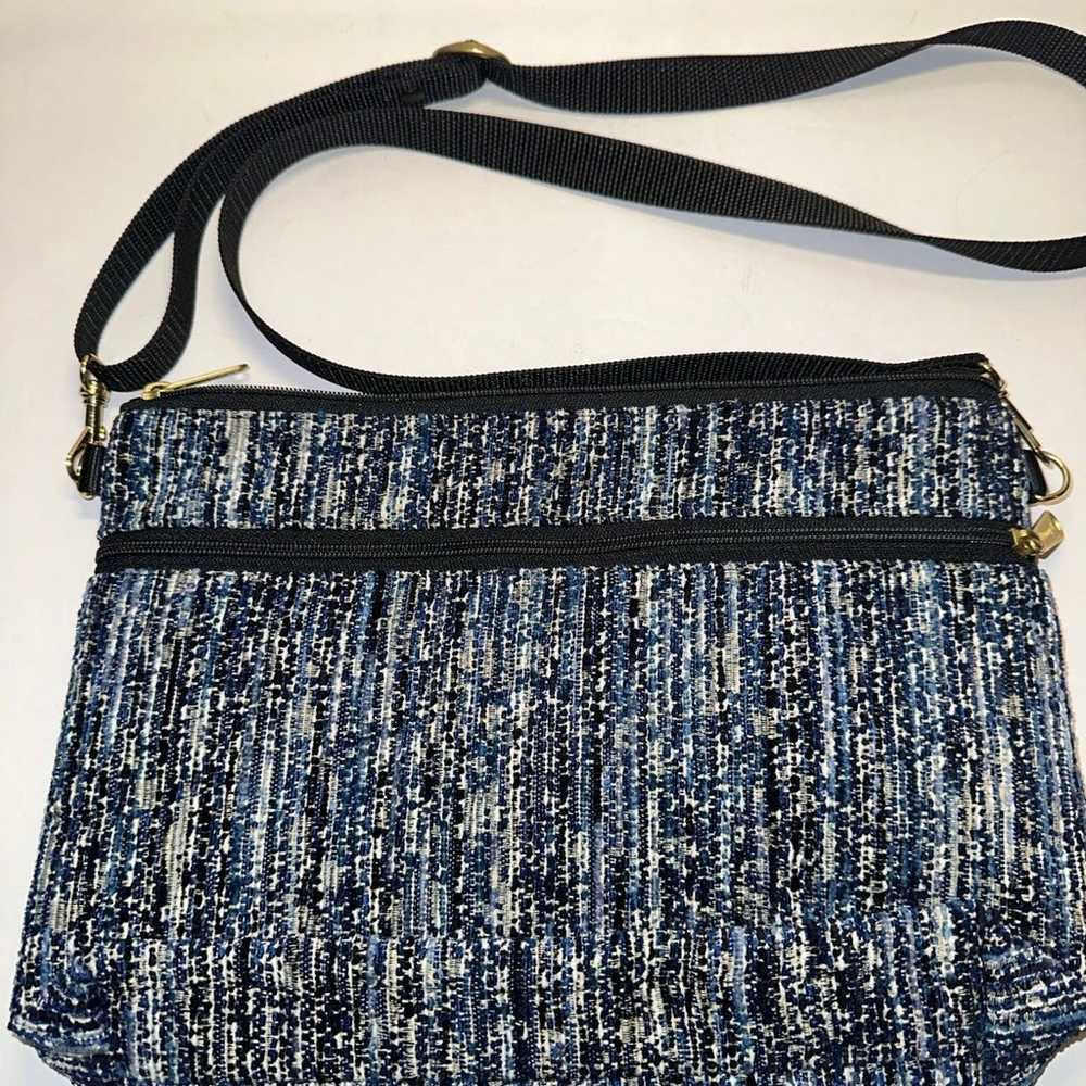 Vintage blue cloth purse - Danny K Beverly Hills - image 4