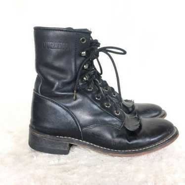 Durango Leather Roper Kiltie Granny Boots USA 7