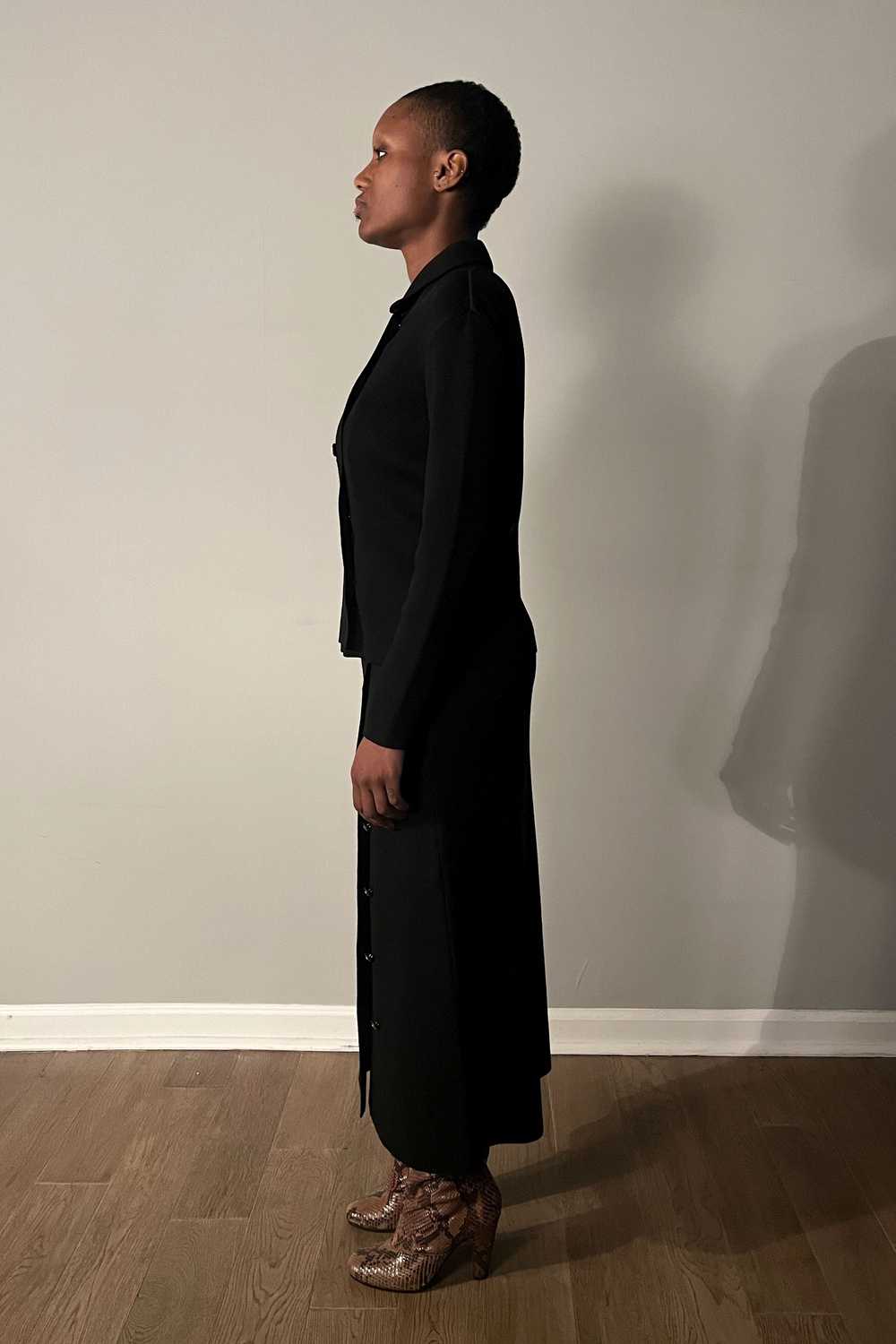 Fendi Black Wool Blend 3-PC Skirt Set - image 3