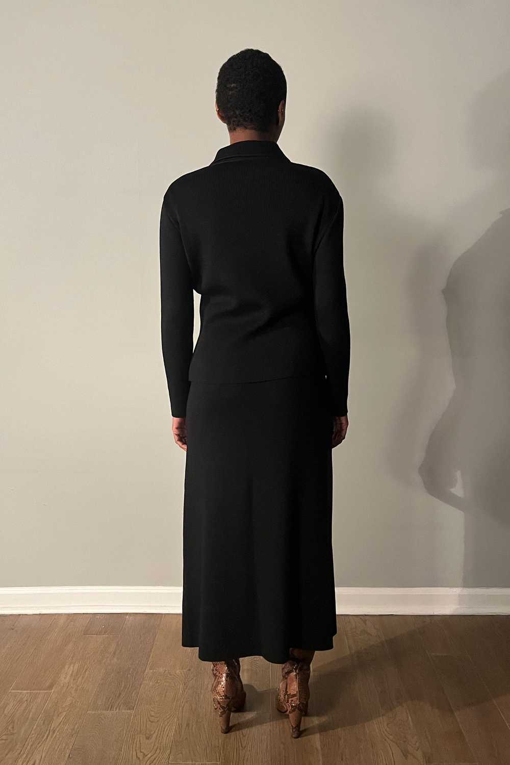 Fendi Black Wool Blend 3-PC Skirt Set - image 4