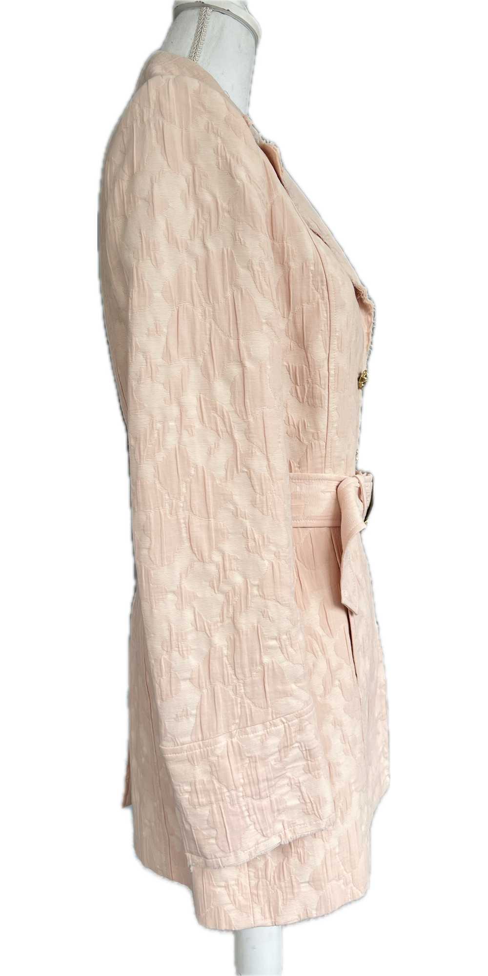 Motivi Vintage Pink Raw Edge Coat with Belt, 8 - image 5