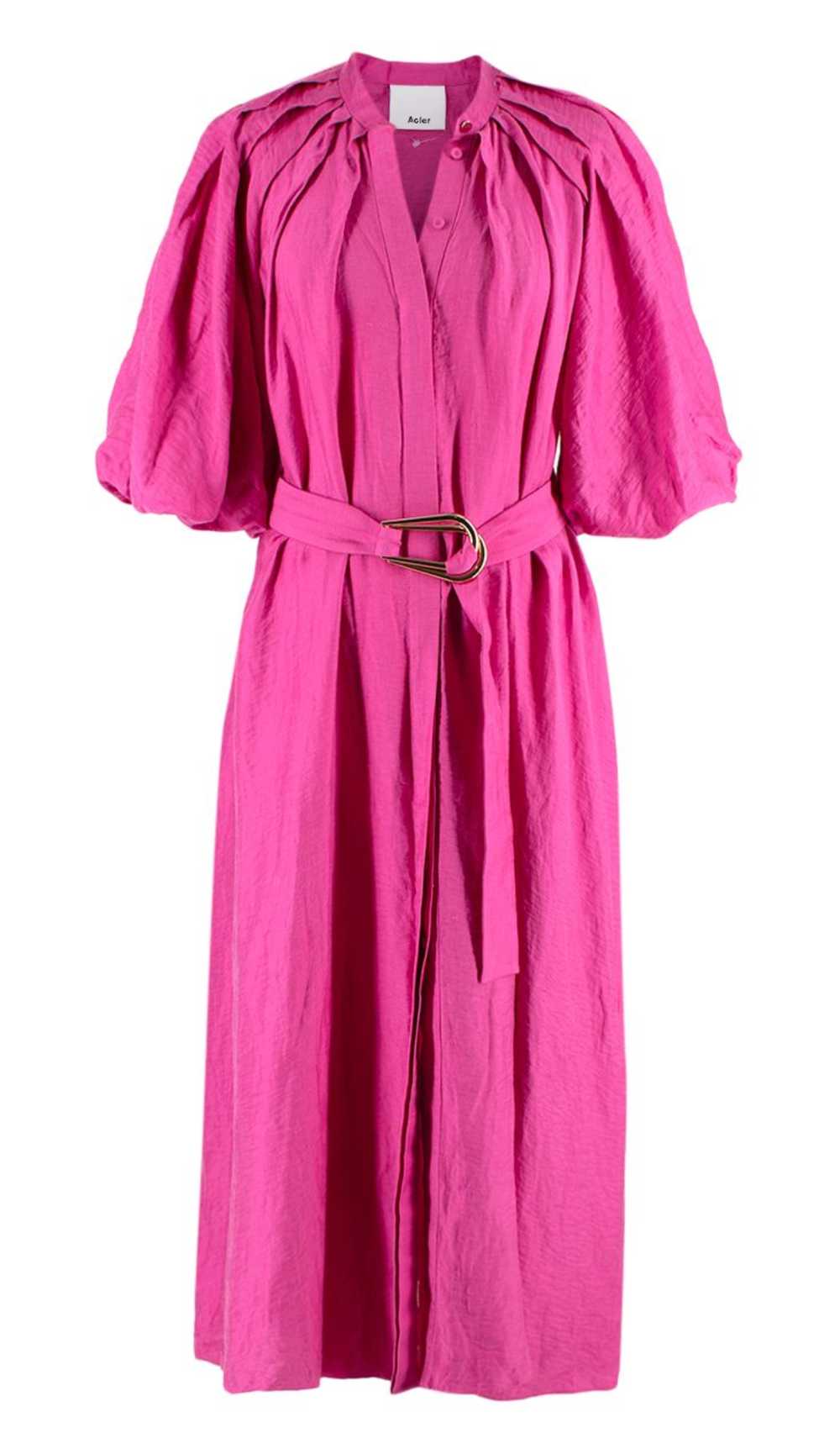 Acler Acler Linen-Blend Cranhurst Midi Dress - image 1