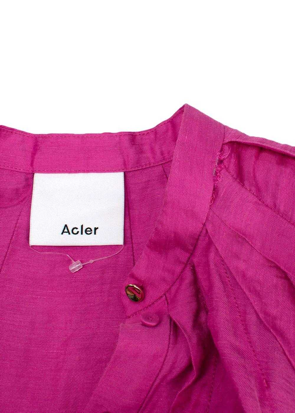 Acler Acler Linen-Blend Cranhurst Midi Dress - image 8