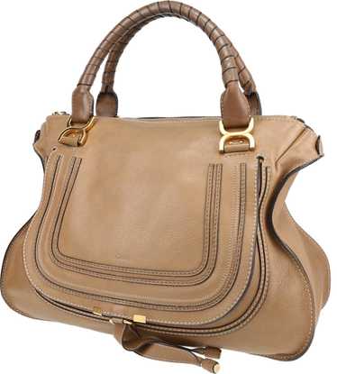 Chloé Marcie handbag in brown grained leather Col… - image 1