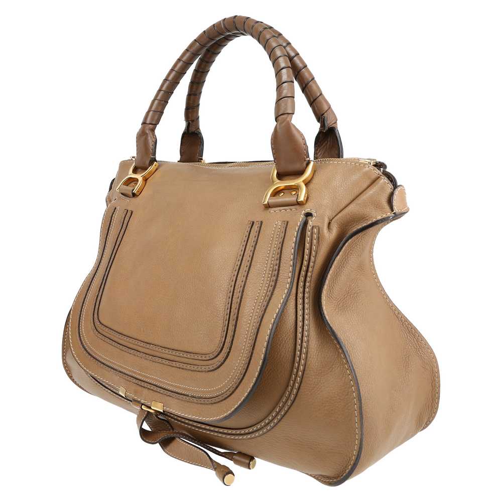 Chloé Marcie handbag in brown grained leather Col… - image 3