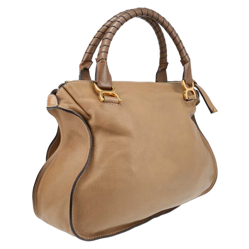 Chloé Marcie handbag in brown grained leather Col… - image 6
