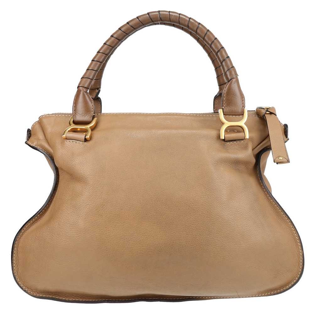 Chloé Marcie handbag in brown grained leather Col… - image 7