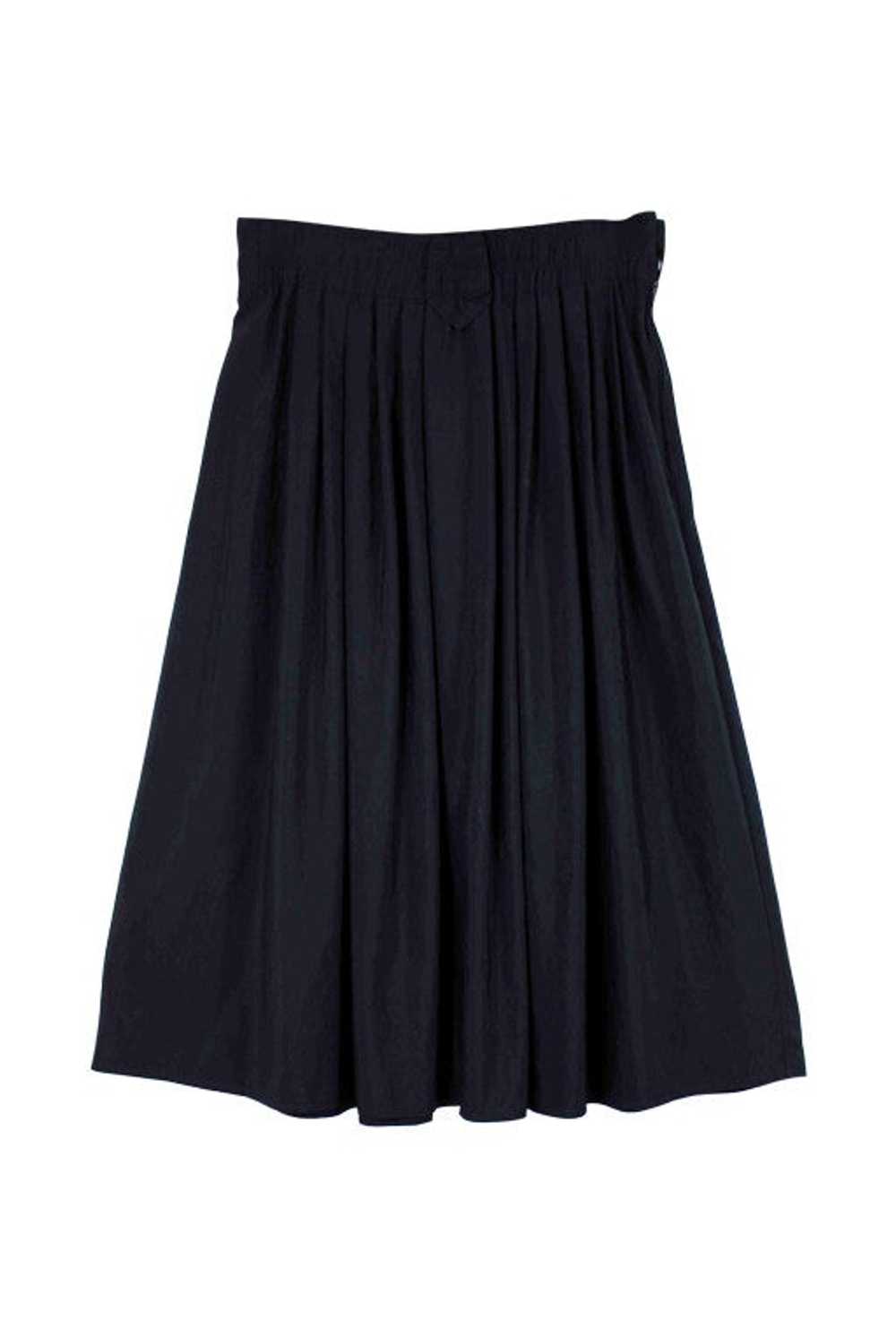 80's skirt - Navy blue midi skirt Made in France … - image 1