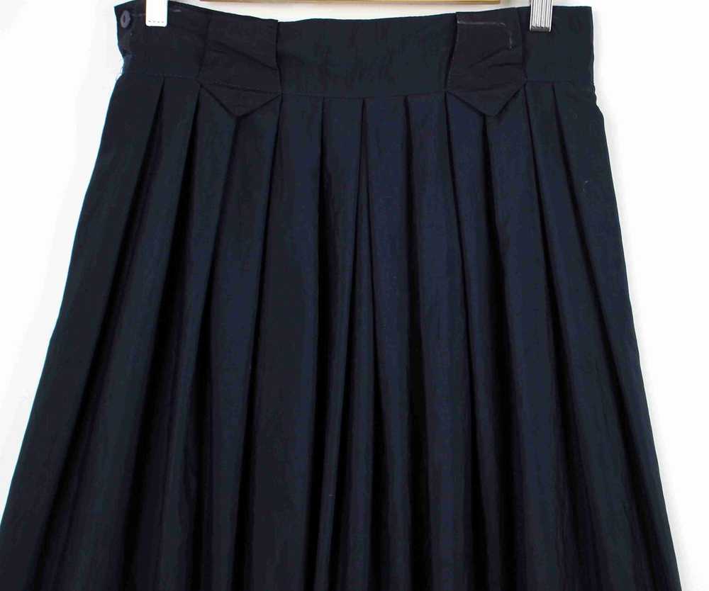 80's skirt - Navy blue midi skirt Made in France … - image 4