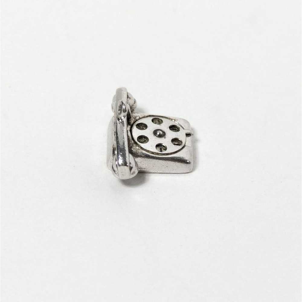 Vintage Sterling Silver Rotary Telephone Charm - image 4