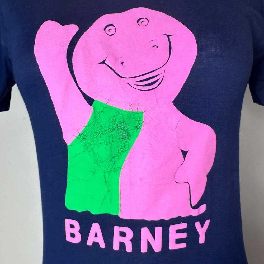 1990s Barney the Dinosaur T-Shirt, BTU Size X-Sma… - image 2