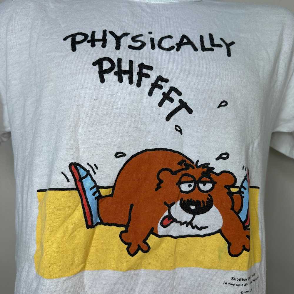 1980s Physically Phffft T-Shirt, Shoebox Greeting… - image 2