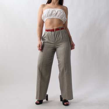 Vintage 80s 90s Briggs Trousers, Houndstooth Trousers, VTG Preppy